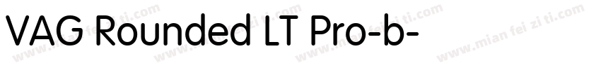 VAG Rounded LT Pro-b字体转换